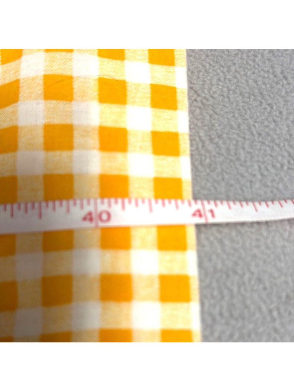 Vintage Sears Yellow & White Gingham Apron Dress With Pockets 2XL - Picture 5 of 5